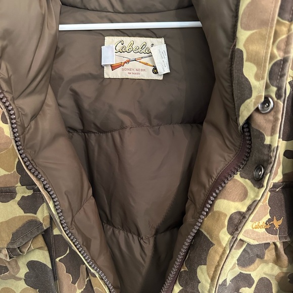 VTG CABELAS Men's SZ Large USA GoreTex Frogskin Camo Hooded Hunting Jacket Coat - Picture 5 of 9